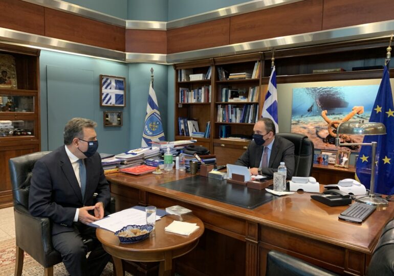 Συνάντηση του Μάνου Κόνσολα με τον Υπουργό Ναυτιλίας και Νησιωτικής Πολιτικής. Ενισχύεται με προσωπικό το Λιμενικό Σώμα στα Δωδεκάνησα