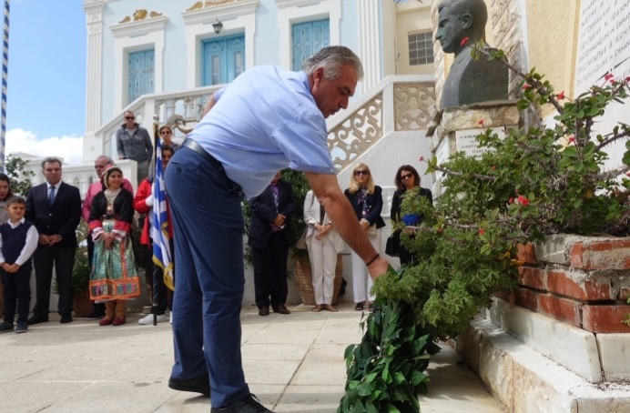 Χαιρετισμός του ΗΛΙΑ ΒΑΣ. ΠΑΠΑΗΛΙΑ  στην επετειακή εκδήλωση "8η ΟΚΤΩΒΡΙΟΥ 1944 -  ΠΡΩΤΗ ΗΜΕΡΑ ΕΛΕΥΘΕΡΙΑΣ ΤΗΣ ΟΛΥΜΠΟΥ"