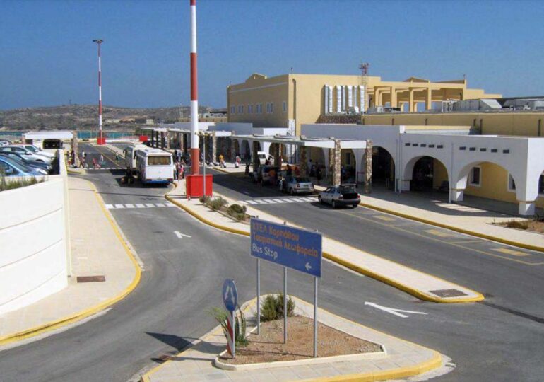 Παρεμβάσεις της Επάρχου για την κατάσταση του Αεροδρομίου της Καρπάθου προς τον διοικητή της Υ.Π.Α. κ. Δριτσάκο