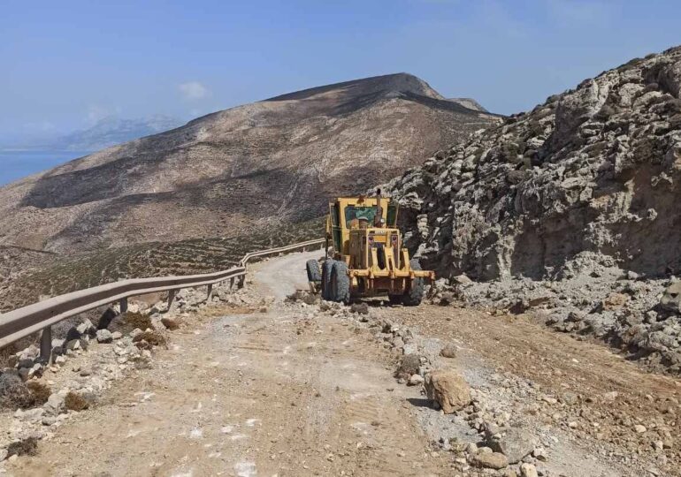 Ξεκινά η ασφαλτόστρωση του αγροτικού δρόμου προς Σκάφη Η.Ν. Κάσου