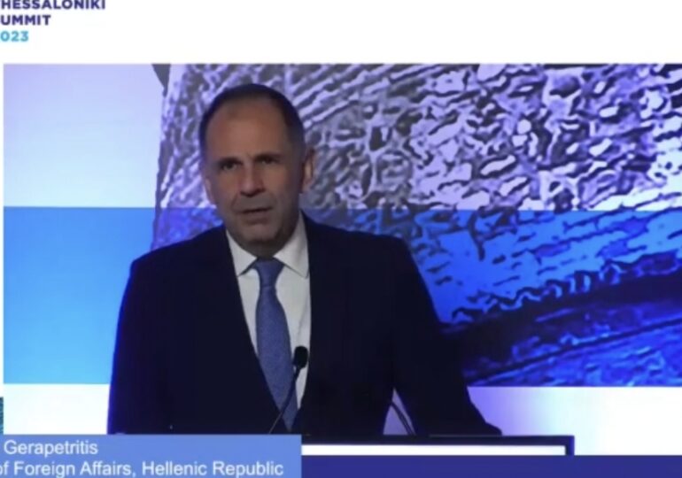 Ομιλία ΥΠΕΞ, Γιώργου Γεραπετρίτη, στο 7ο «Thessaloniki Summit» (Θεσσαλονίκη, 21.11.2023)