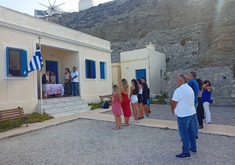 Αγιασμός στα σχολεία της ΟΛΥΜΠΟΥ Καρπάθου!