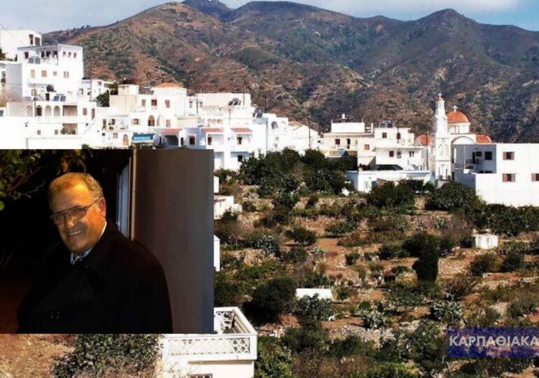 Την κοινότητα Σπόων επισκέφθηκε ο Δήμαρχος Καρπάθου Μιχάλης Φελλουζής