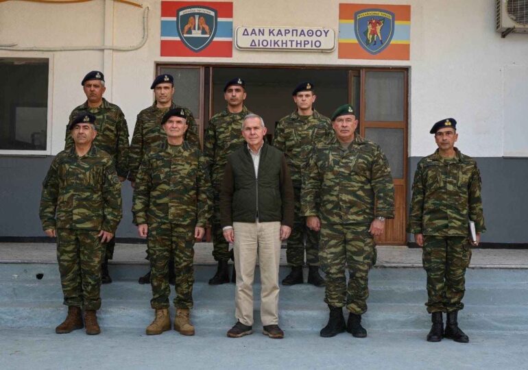 Στην Κάρπαθο ο Υφυπουργός Εθνικής Άμυνας Θανάσης Δαβάκης