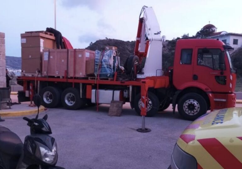 Παραλαβή Αξονικού Τομογράφου στο ΓΝ Καρπάθου