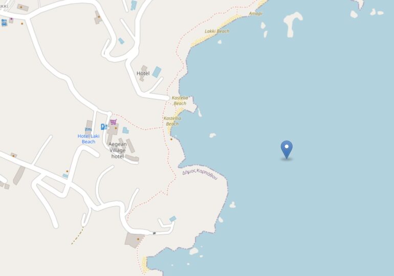 Πιθανή πολεμική νάρκη του Β΄ Παγκοσμίου Πολέμου στον κόλπο Αμμοωπής